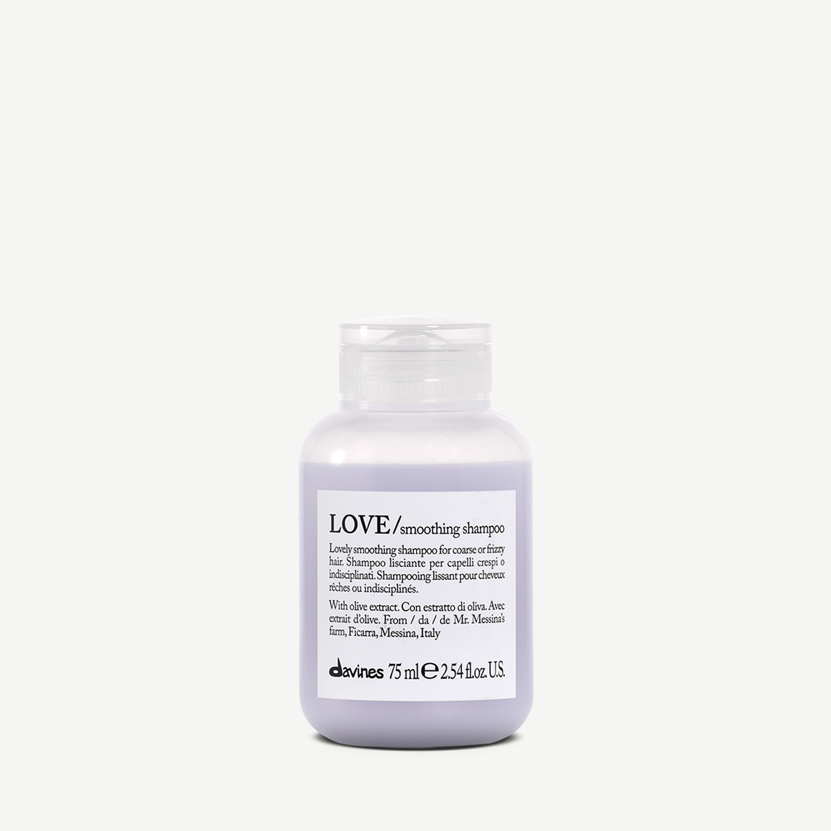

Essential Haircare LOVE travel шампунь для разглаживания завитка , объем 75 мл, LOVE travel шампунь для разглаживания завитка