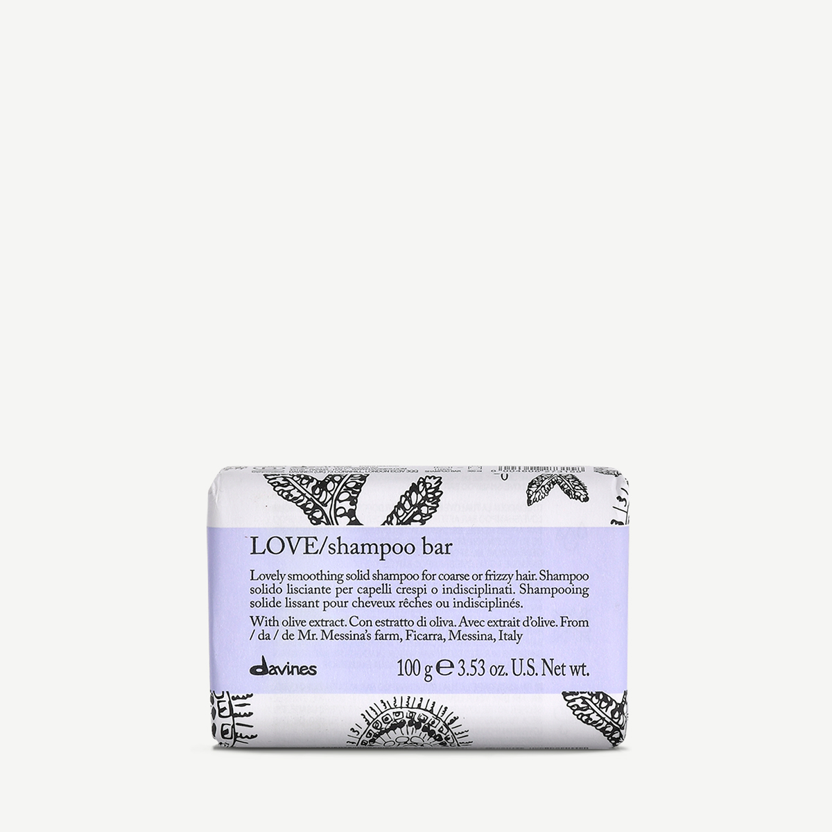 

Essential Haircare Твёрдый шампунь LOVE для разглаживания завитка, Твёрдый шампунь LOVE для разглаживания завитка